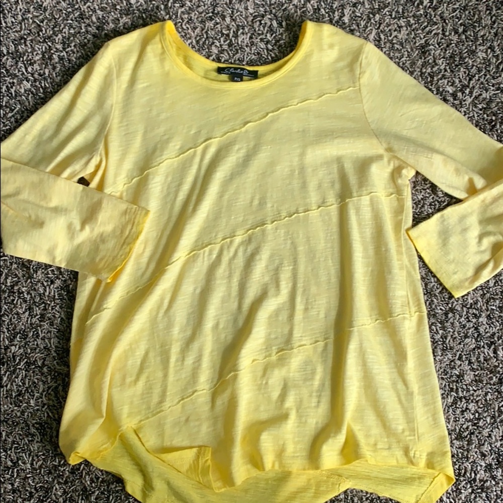 Yellow long sleeve shirt